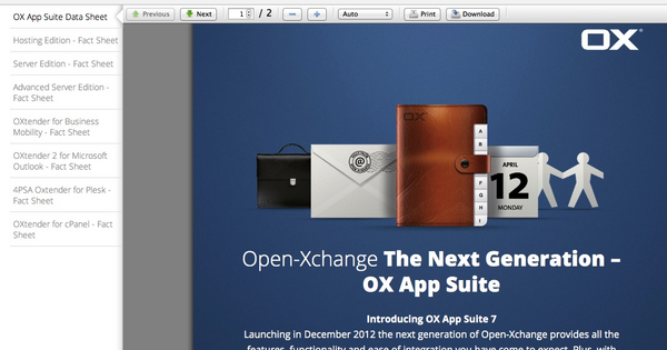 ExchangeAlternative Aus OpenXchange wird OX App Suite Software